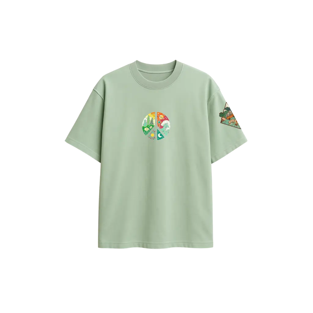 ⛰️ The Evergreen Road T-Shirt - Sage Green