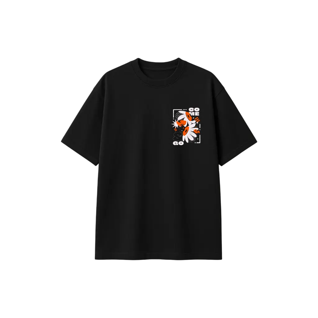 🌼 The Static Bloom T-Shirt - Signal Orange