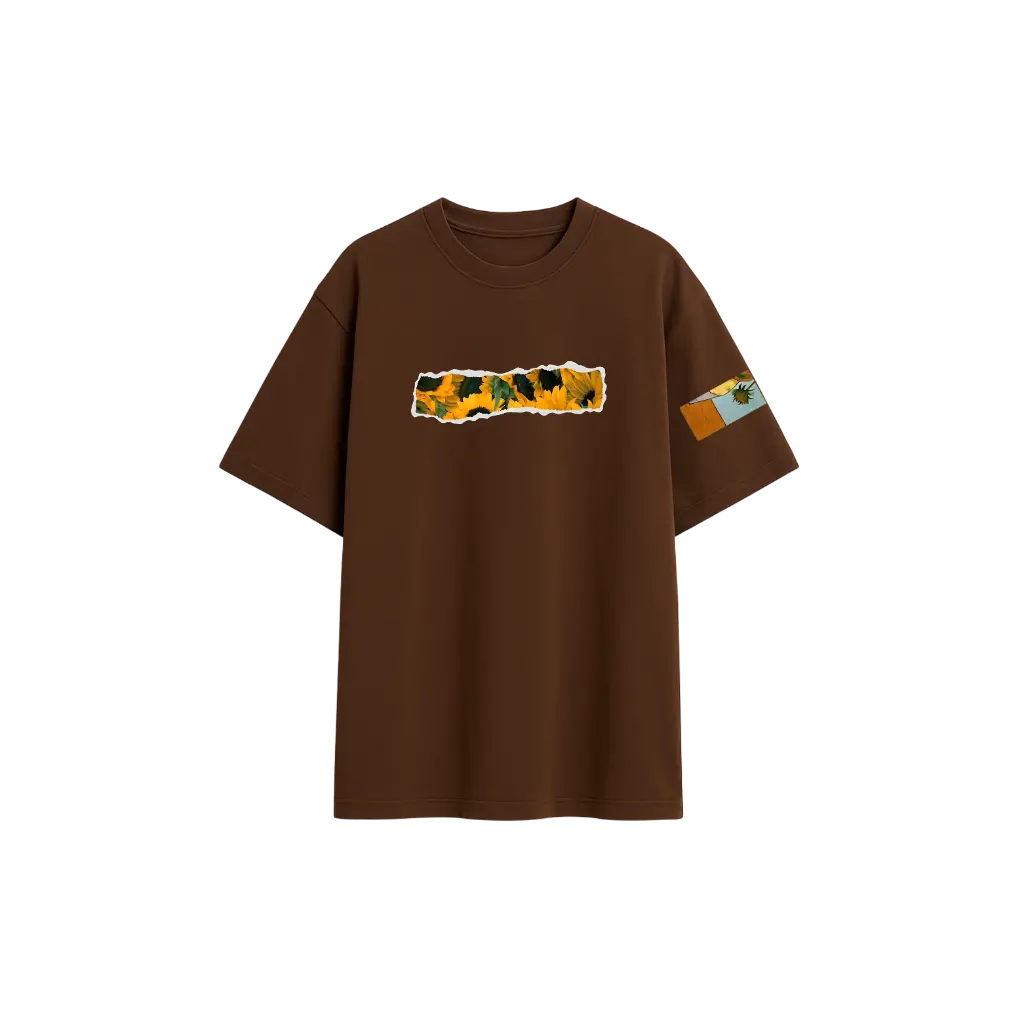 ☀️ Good Day To Bloom Oversized Tee - Midnight Black