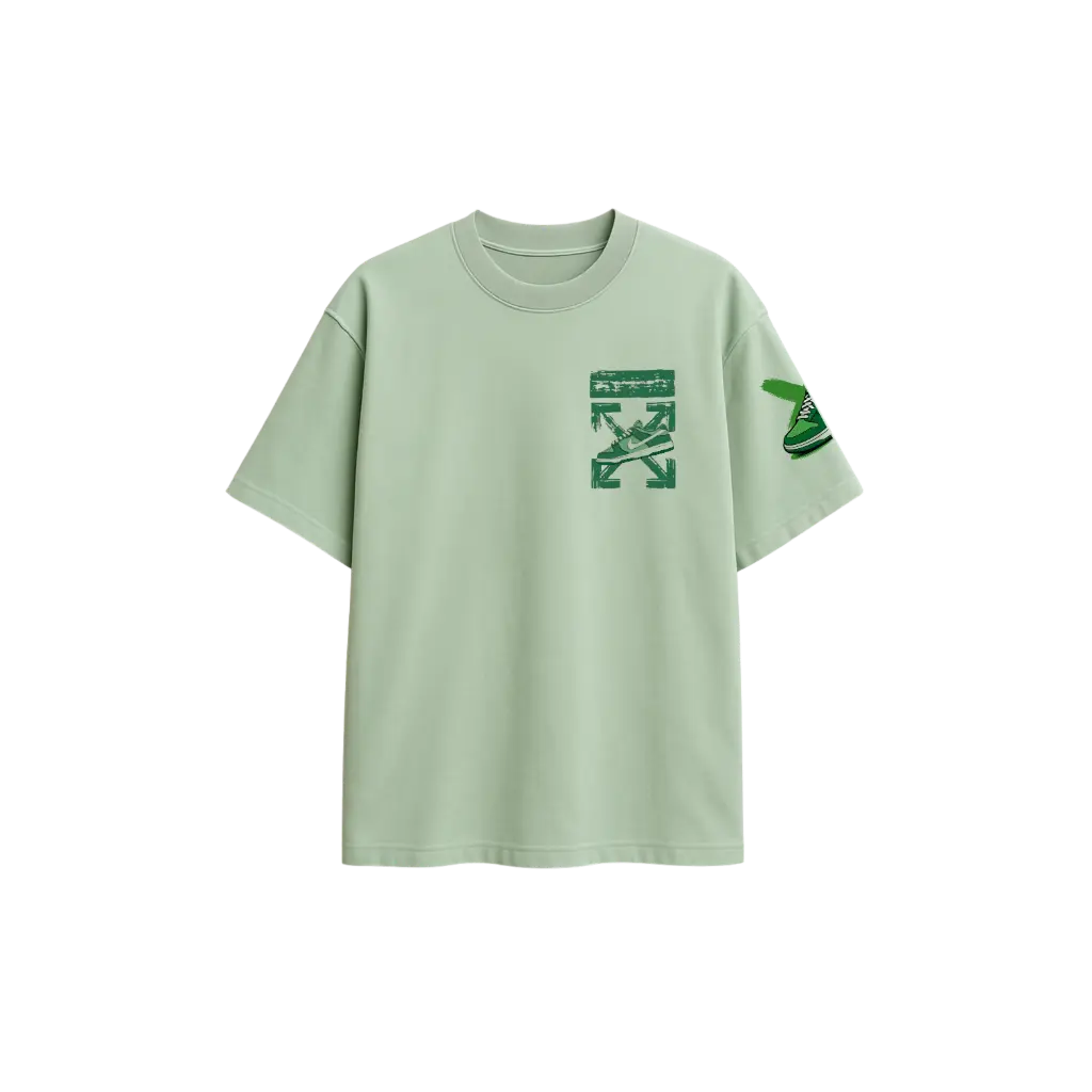 🟢 The Direction Oversized Tee - Mint Green